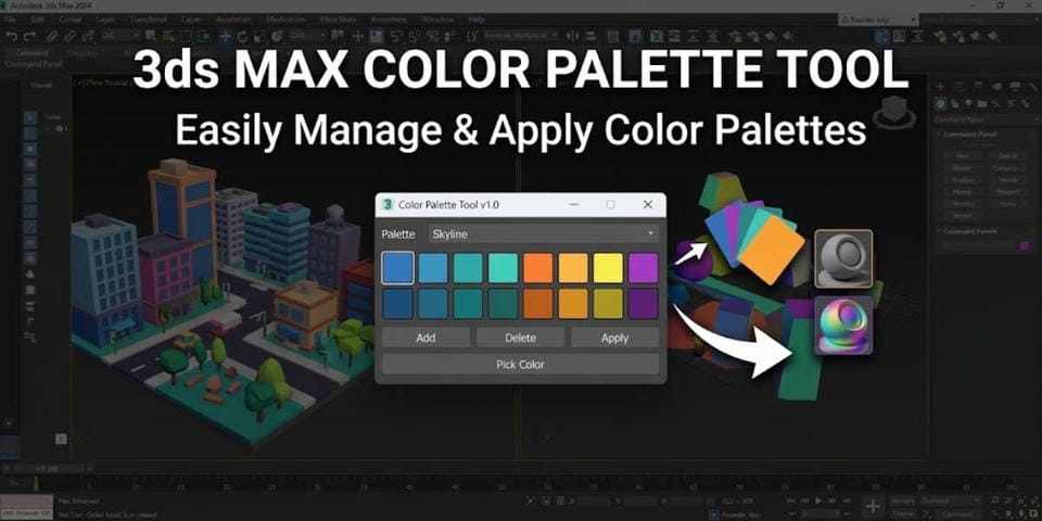 3ds Max Color Palette Tool